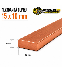 Platbanda cupru 15 x 10 mm – lungime 4 metri – EN Cu-ETP Platbanda cupru 15 x 10 mm – lungime 4 metri – EN Cu-ETP